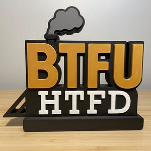 BTFU - HTFD Train Stand (6.75 length x 5.75 height x 1.2 depth inches)