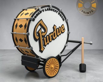 Officially Licensed Purdue University Large  World's Largest Drum (Height 9.5 inches)