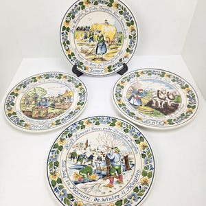Dutch Royal Goedewaagen Plates: The Four Seasons Collection