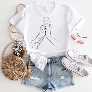 Dog & Human Paw Shirt – Perfect gift for dog lovers, pet owners, and animal fans. Celebrate the bond with this cute high five tee!