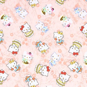Hello Kitty Fabric Kitten Fabric 100% Cotton Cartoon Fabric By The Half Yard