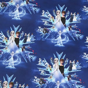 Disney Frozen Stoff Elsa Anna Prinzessin Stoff 100% Baumwolle Cartoon Stoff Um den halben Meter