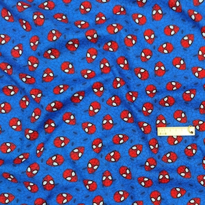 Spider-Man-Stoff, 100 % Baumwolle, Cartoon-Stoff, im halben Meter