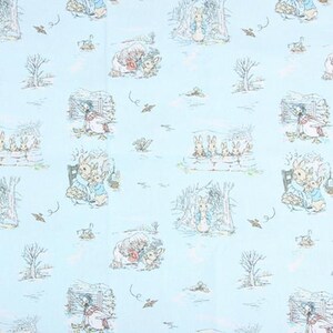 Peter Rabbit Stoff Klassischer Charakterstoff 100% Baumwolle Cartoon Stoff Um den halben Meter
