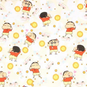 クレヨンしんちゃん生地 100% コットン 漫画生地 半ヤード単位