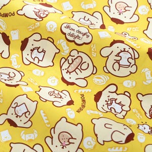 Sanrio Pompompurin Fabric 100% Cotton Cartoon Fabric By The Half Yard
