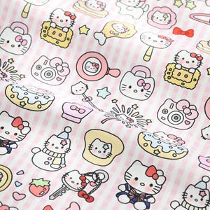 Hello Kitty Fabric Kitten Fabric 100% Cotton Cartoon Fabric By The Half Yard