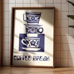 Colorfull Coffee Mug Poster - Fine Art Giclée Print - Perfect for Coffee Lovers