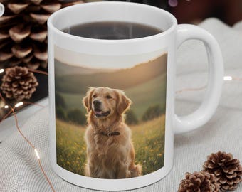 Personalized Picture Coffee Mug, Custom Coffee Cup with Photo, Custom Mug Gift for Her, Mug with Picture, 11oz Ceramic Mug, Christmas Gift