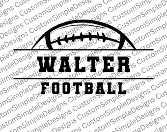 Custom Football Name SVG | Football Season 2025 | Football Youth Svg | Printable Football PNG | Football Cricut Files | Custom Football PNG