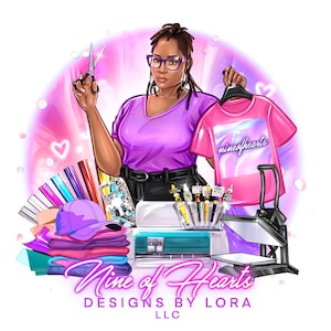 Logotipo de artesano, logotipo de Cricut Craft Maker, logotipo de artesano a mano, diseñador de camisetas, logotipo de Tumbler, marca de Tumbler Maker, logotipo de dibujos animados, avatar de dibujos animados