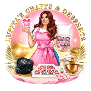 Cartoon bakery logo for business, Sweets Shop Logo,Dessert treats logo, Cake Shop Logo, Cute cookie logo, Custom cartoon logo,Avatar logo