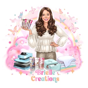 Logotipo do Crafter, Logotipo do Cricut Craft Maker, Logotipo do Hand Crafter, Designer de camisetas, Logotipo do Tumbler, Marca do fabricante do Tumbler, Logotipo de desenho animado, Avatar de desenho animado