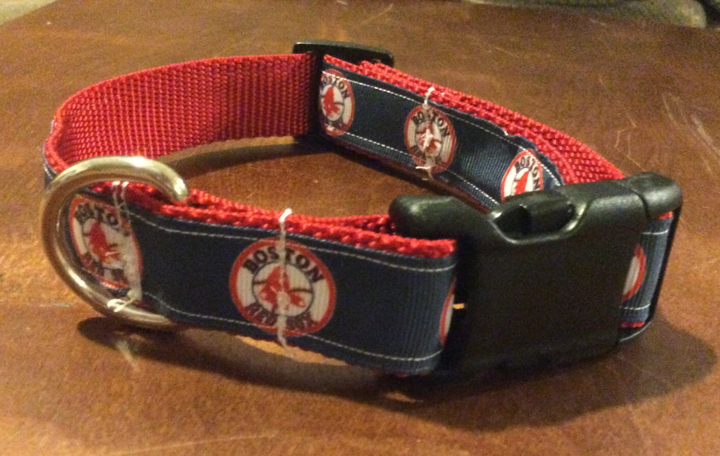 red sox dog collar