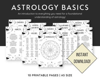 Astrologie-Grundlagen Druckbare Seiten: Anfängerleitfaden (PDF)