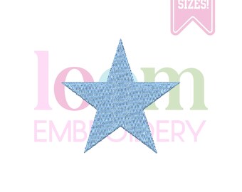 Star, 5 Sizes, Digital Embroidery Design