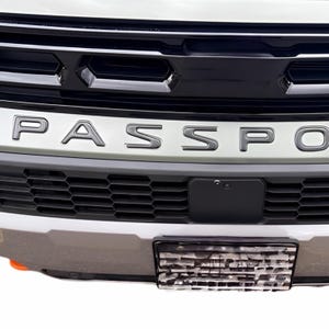 BDTrims 3D Domed Letters Inserts compatible with 2026+ Honda Passport Models - FRONT