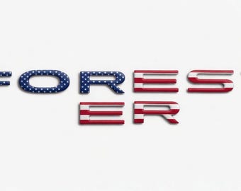 BDTrims 3D Domed Letters Inserts compatible with 2025 + Subaru Forester - Tailgate