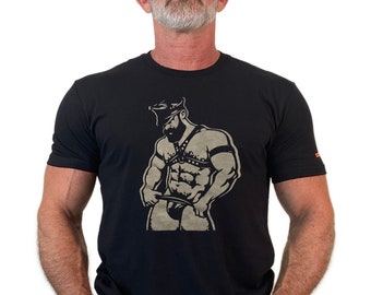 Jockstrap, Hand silkscreen printed T shirt featuring my original illustration