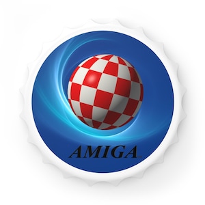 Retro Amiga Bottle Opener, Vintage Bottle Opener, Gaming Gift, Barware for Gamers, Unique Bottle Tool, Nostalgic Drink Accessory