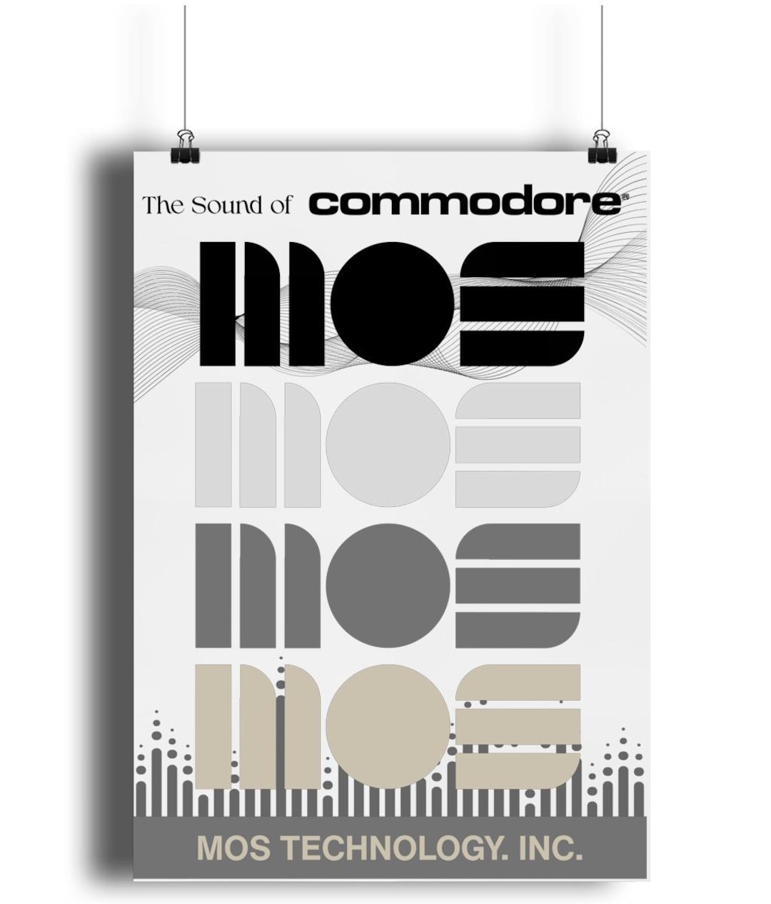 MOS Technology Inc Commodore 64 SID Chip Retro Poster A3 Sound EQ - Etsy