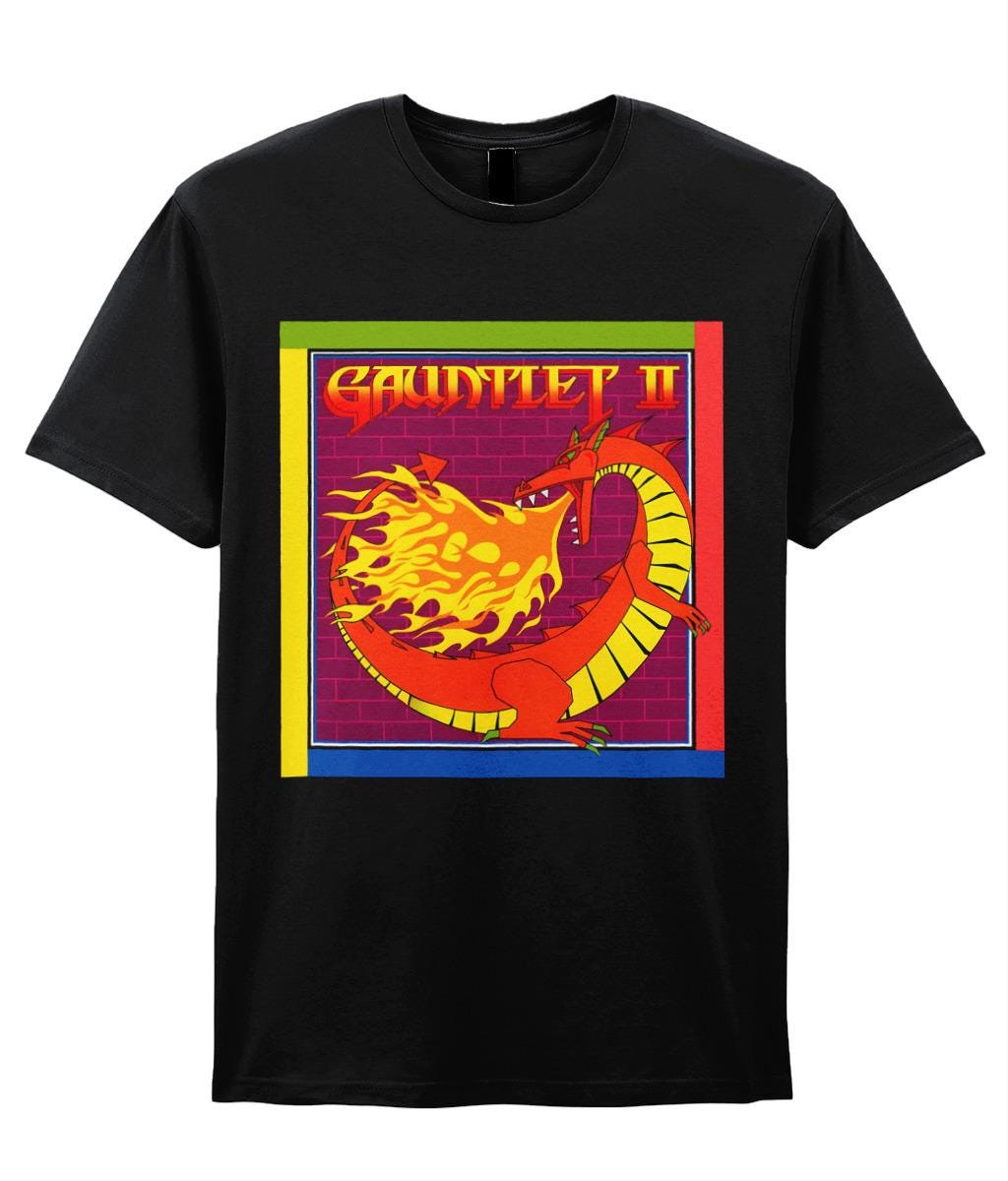 Tシャツ Retro Arcade Game T-shirt: ZX Spectrum & Commodore 64 Design