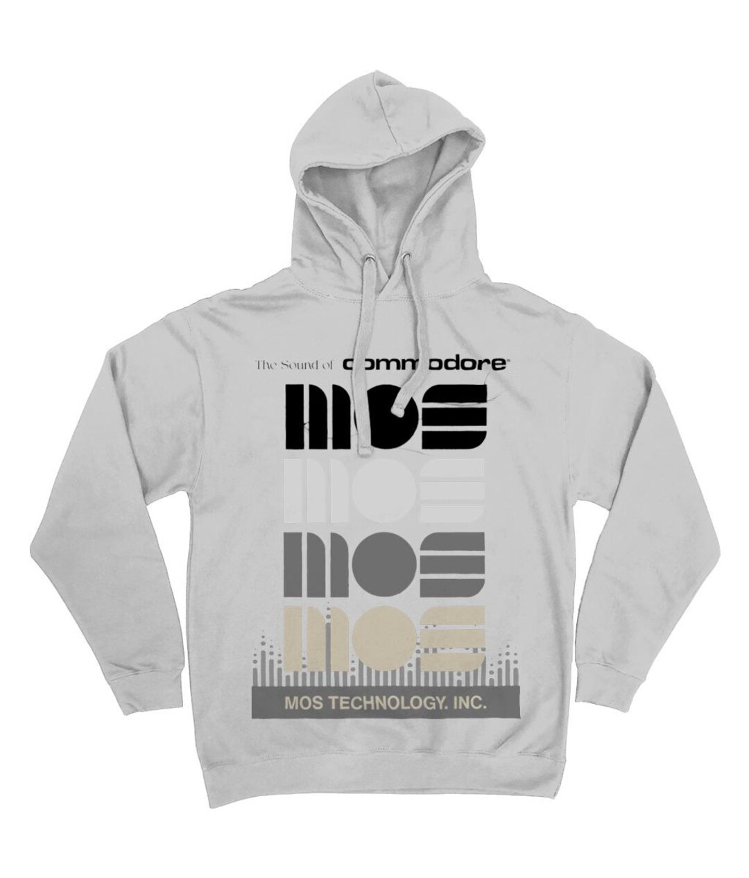 Commodore 64 Hoodie Retro MOS Technology SID Chip Logo Vintage Computer ...
