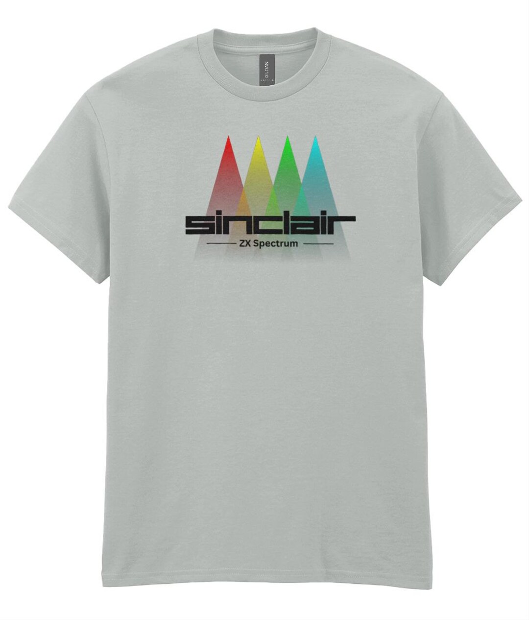 トップス COTTON POLYESTER JERSEY ZX Spectrum Retro T-shirt Gildan Heavy Cotton Sinclair