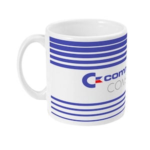 Commodore 64 Mug Retro Computer Style Coffee Cup for 1980s Gaming Fans Vintage Manual Design Gift