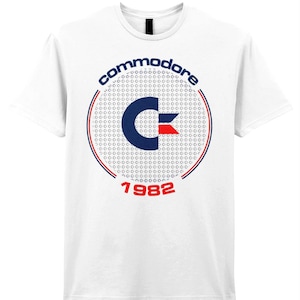 Vintage Commodore 1982 T-Shirt: Retro Gaming Console Tee