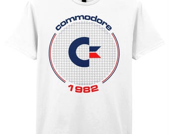 Vintage Commodore 1982 T-Shirt: Retro Gaming Console Tee