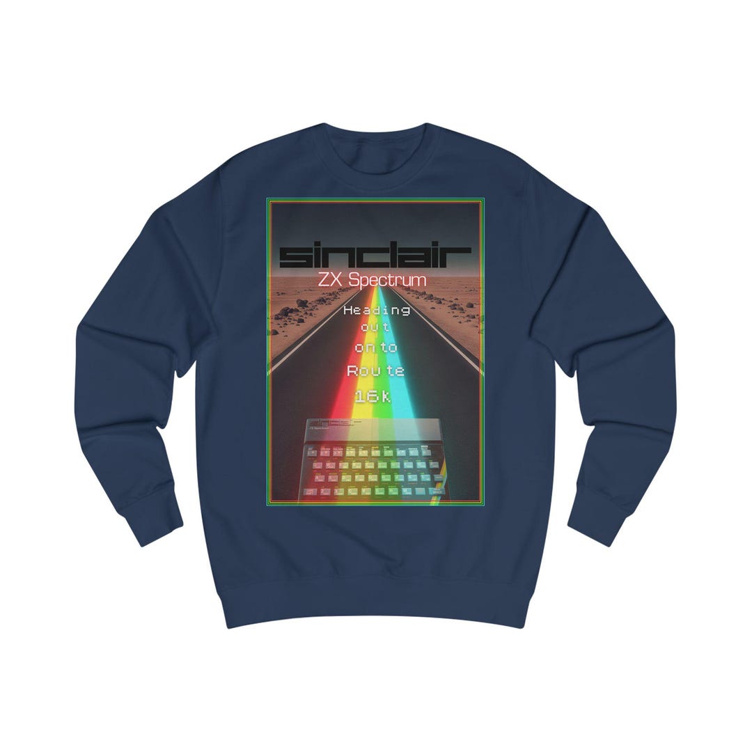 Vintage ゲームシャツ ZX Spectrum 16k レトロゲーミングスウェットシャツ、ヴィンテージ 80