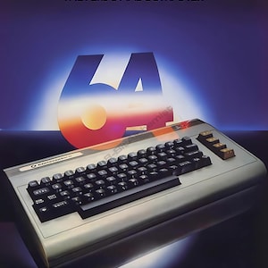 Commodore 64 Vintage Ad Poster - A2 High-Res Digital Download