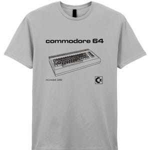 Commodore 64 Released 1982 Retro Vintage Style Geek Gift Gildan SoftStyle® Ringspun T-Shirt