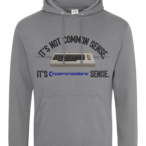Commodore 64 Hoodie Slogan Retro Gift 80s Gamer AWDis College Hoodie