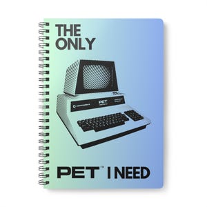 Retro Computer Commodore PET Notebook: A5 Wirobound Journal for Techies