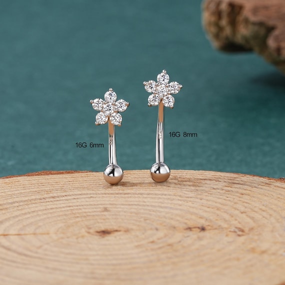 Rook Piercing Sterling Silver Barbell Rook Earrings COCHARM