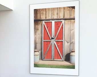 Vintage Old Red Barn Door Primitive Print Country Life Hay Barn Print Farm Photo Wall Art Rustic Printable Farmhouse Farm House Print Rustic