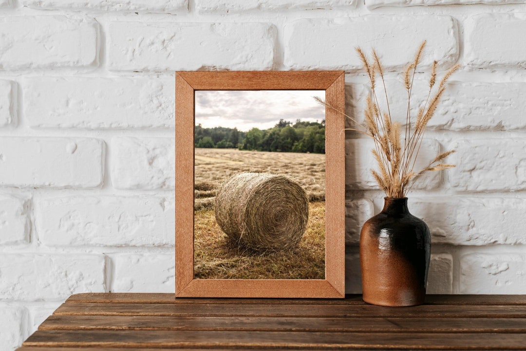 Haystack Wall Art Print Modern Farmhouse Decor Boho Farm Wall Art ...