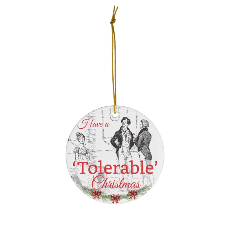 Pride And Prejudice Christmas Ornaments For Jane Austen Literary Bookish Gift Idea image 2