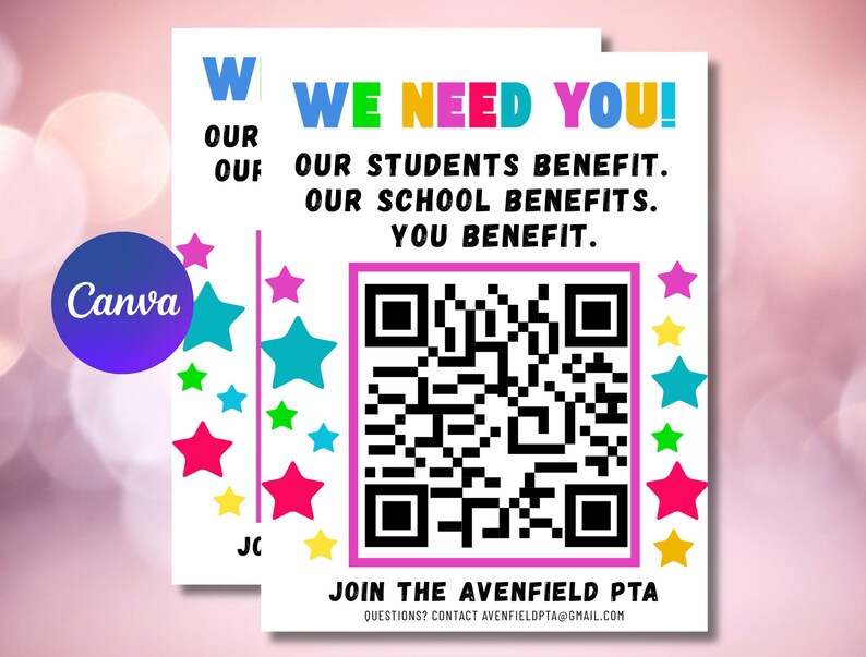 Editable “why Join the PTA” Flyer Template With QR Code | School ...