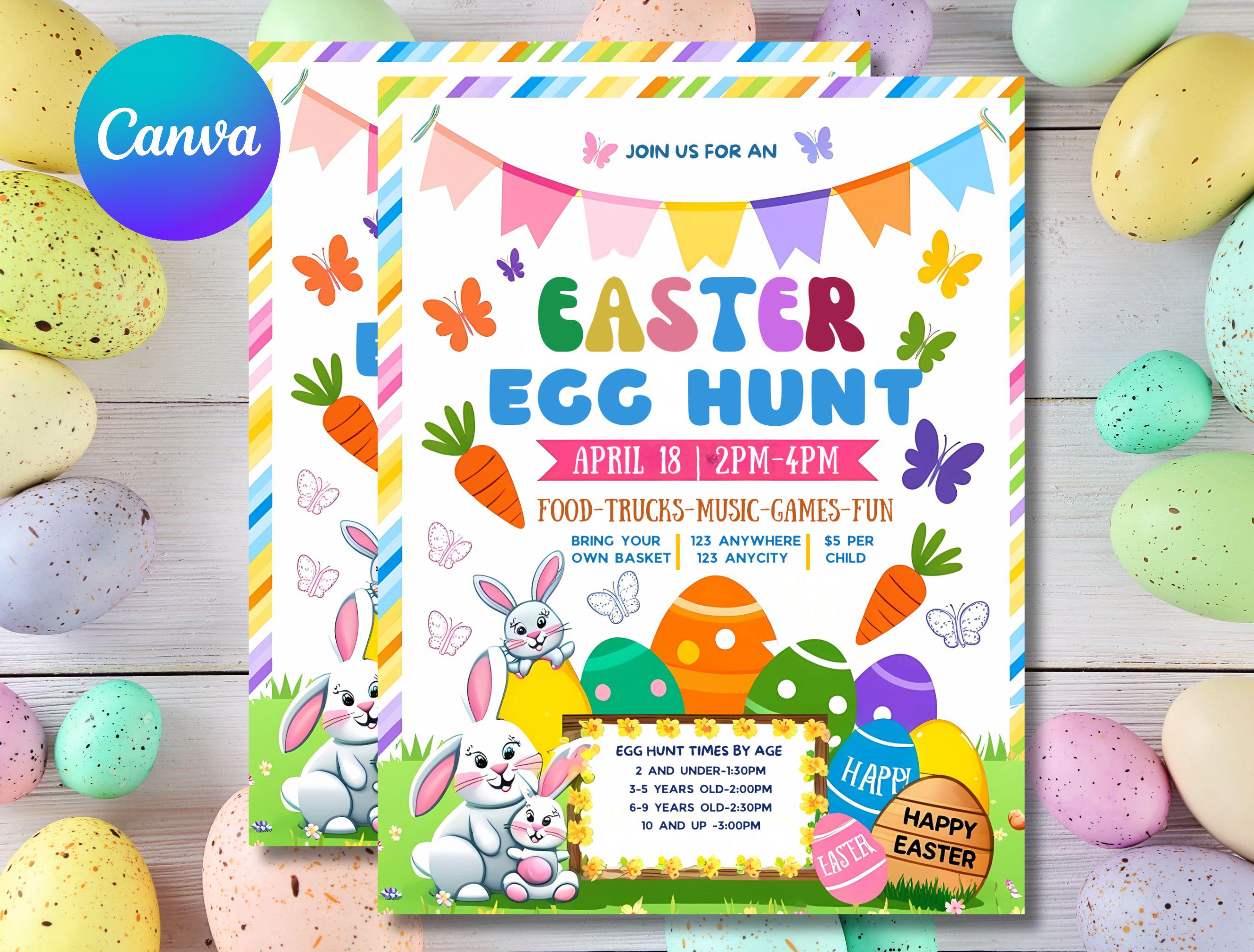Easter Egg Hunt Flyer UK