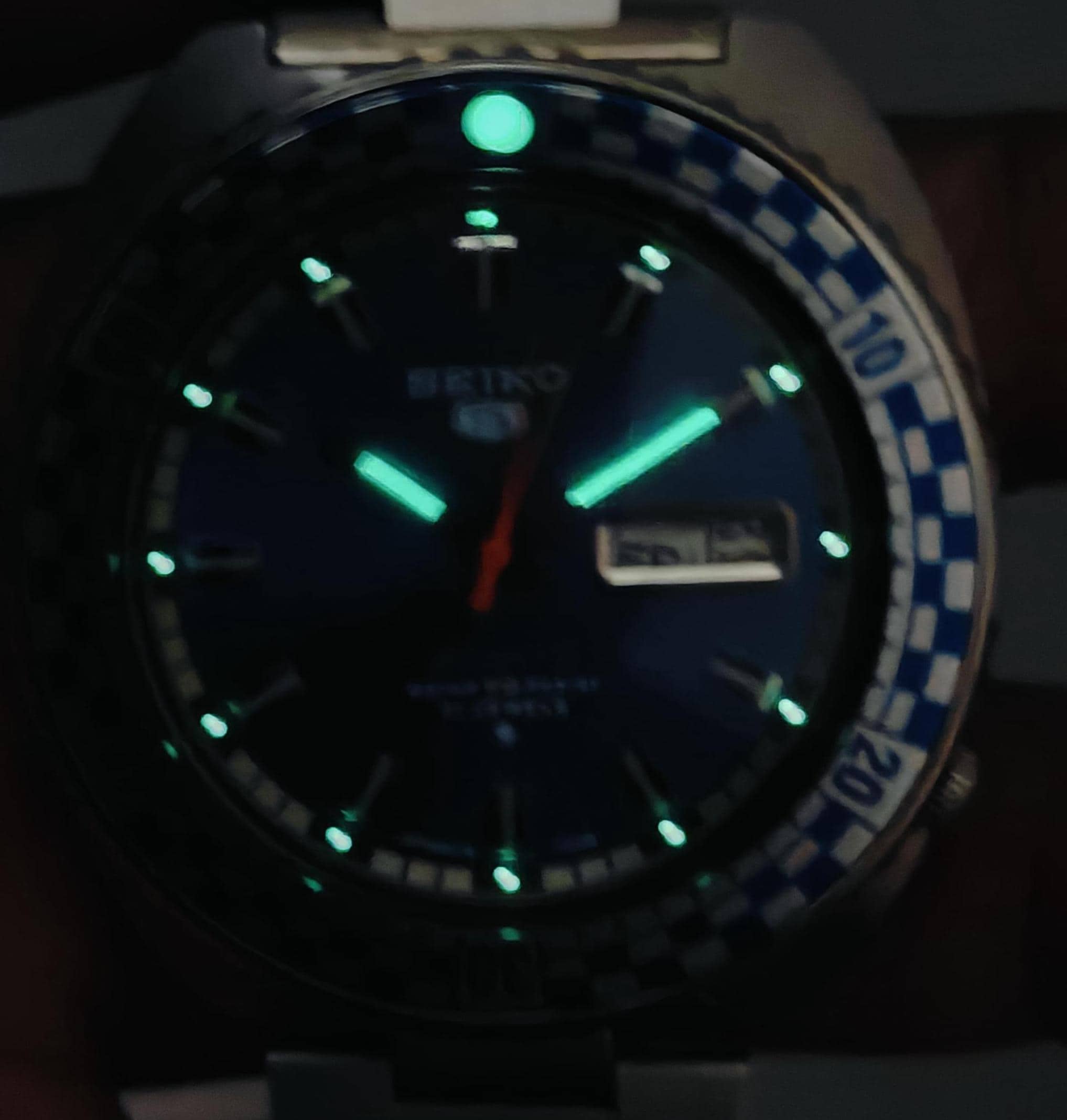 Vintage Seiko 5 Sports Automatic Rally Diver 6119-7173 Blue