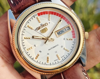 Vintage Seiko Actus SS 25jewels Automatic Red Dial Movement