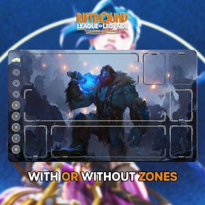 Trundle Playmat | Riftbound League of Legends TCG (24x14 inches) | Stitched Edges