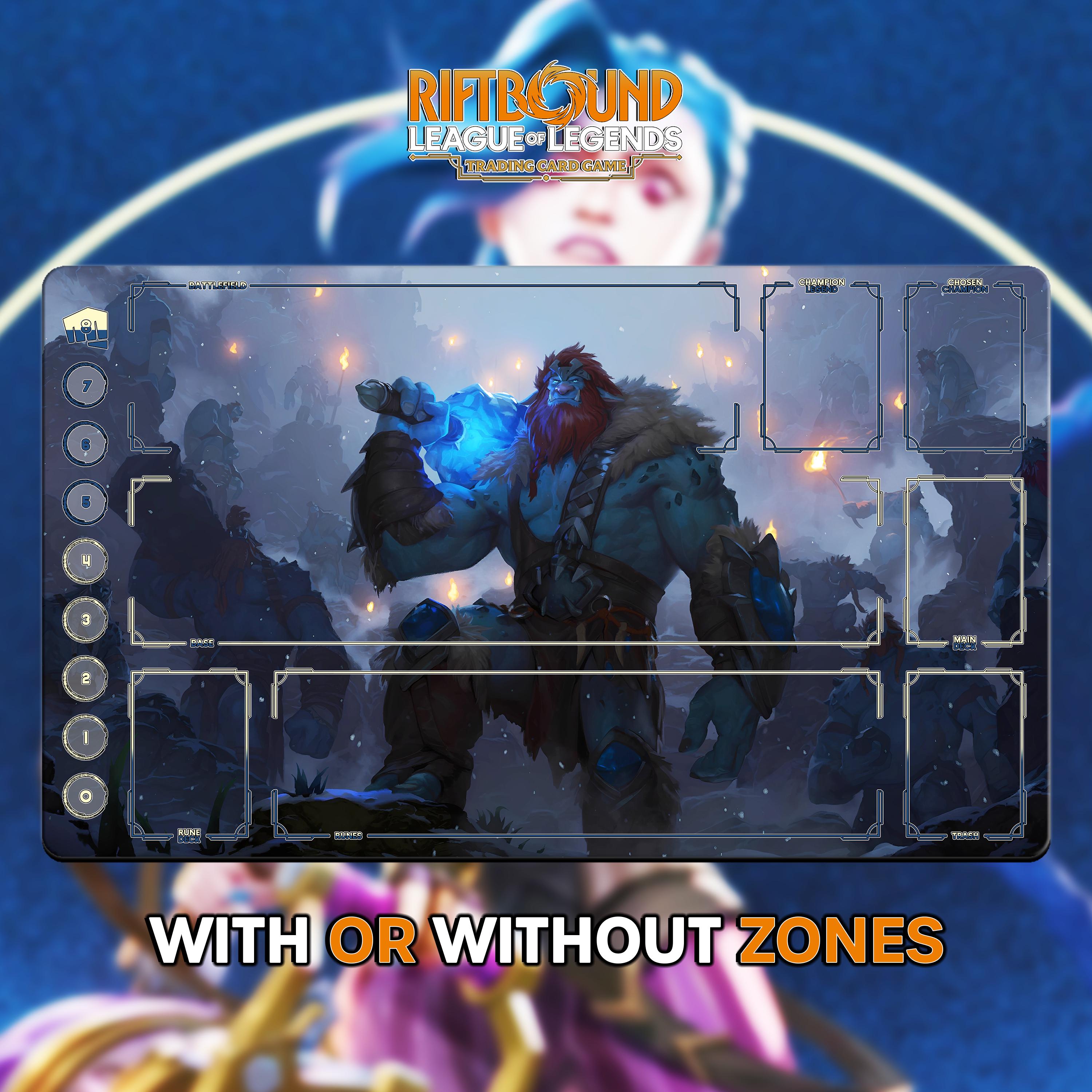 Trundle Playmat | Riftbound League of Legends TCG (24x14 Inches