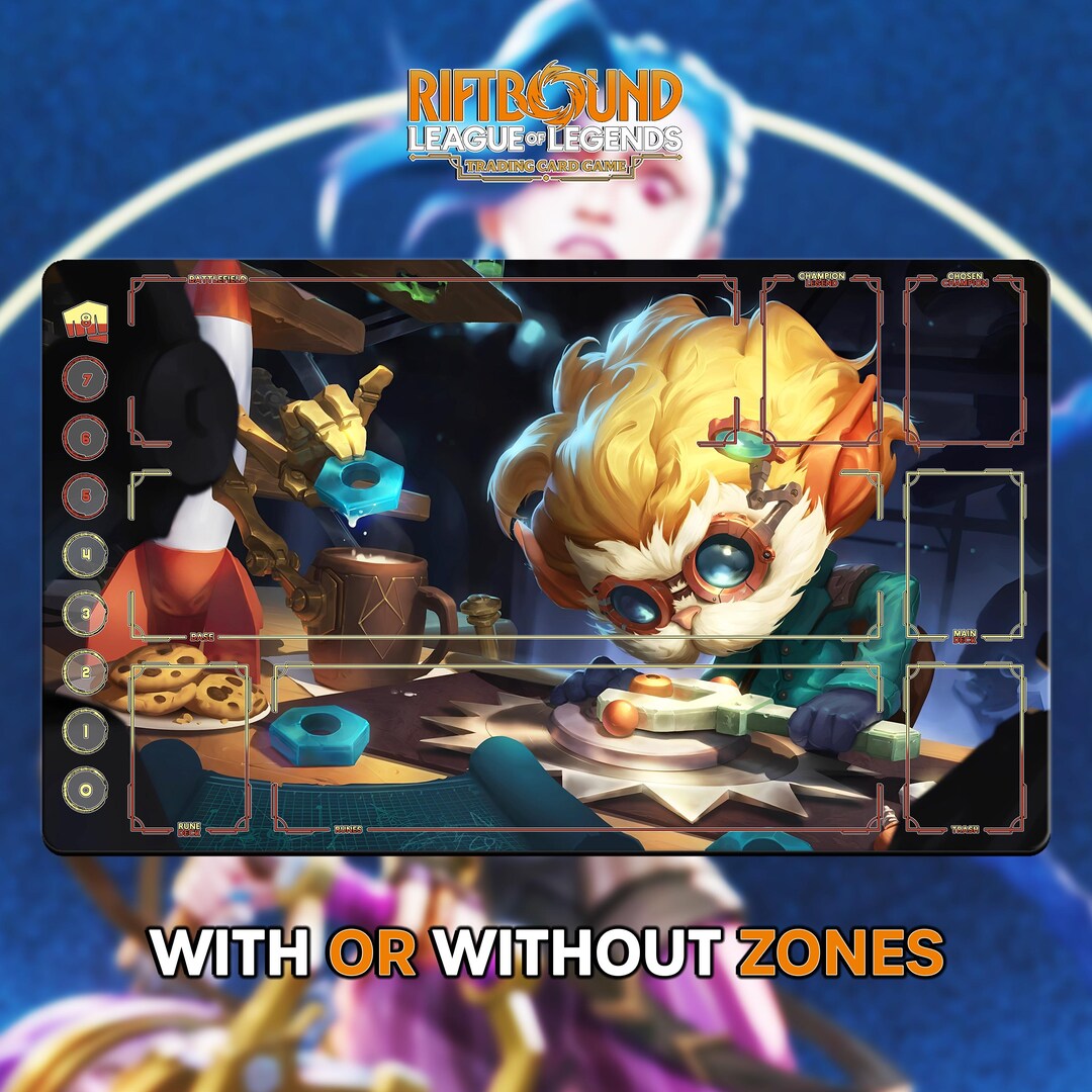 Heimerdinger Playmat | Riftbound League of Legends TCG (24x14 Inches ...