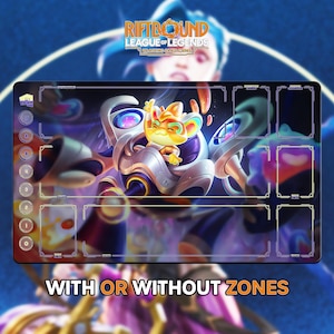 Rumble Playmat | Riftbound League of Legends TCG (24x14 inches) | Stitched Edges