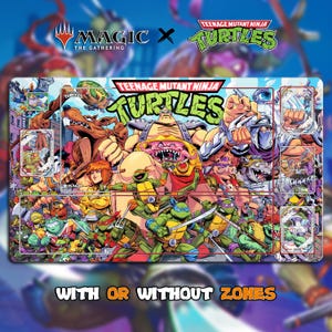 MTG X TMNT Playmat TCG | Mondo Teenage Mutant Ninja Turtles | (24x14 inches/600x350mm)