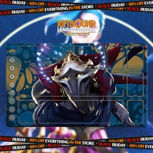 Viktor Arcane Playmat | Riftbound League of Legends TCG (24x14 inches) | Stitched Edges